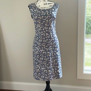 Ann Taylor Leopard Print Sleeveless Sheath Dress